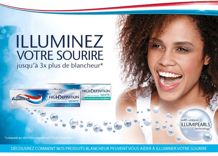 Dentifrices Blancheur Aquafresh 